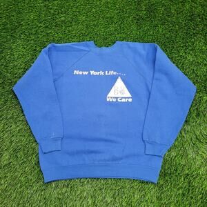 Vintage 80s New-York Crop Sweatshirt Womens Medium 20x21 USA